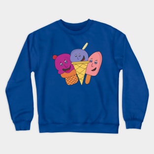 Smile Cute Ice cream Crewneck Sweatshirt